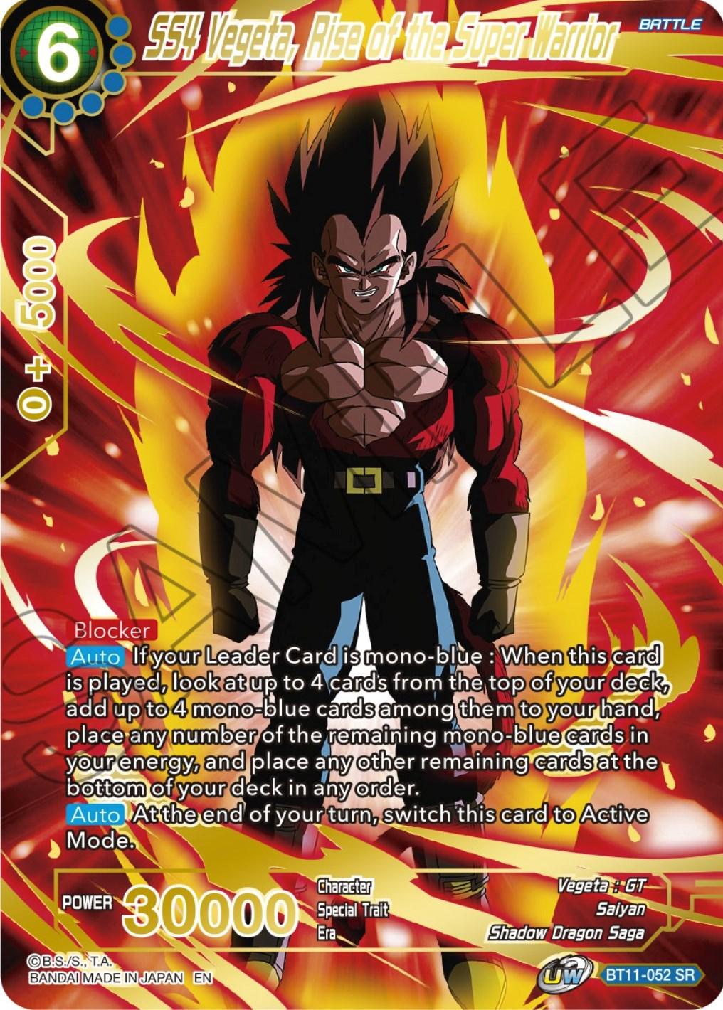 SS4 Vegeta, Rise of the Super Warrior (BT11-052) [Theme Selection: History of Vegeta] - POKÉ JEUX