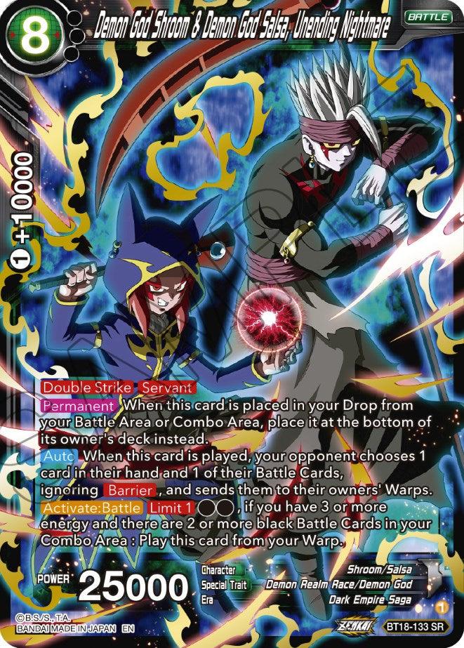 Demon God Shroom & Demon God Salsa, Unending Nightmare (BT18-133) [Dawn of the Z-Legends] - POKÉ JEUX