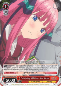 Participant au milieu du jeu, Nino Nakano (5HY/W83-TE23 TD) [The Quintessential Quintuplets] 
