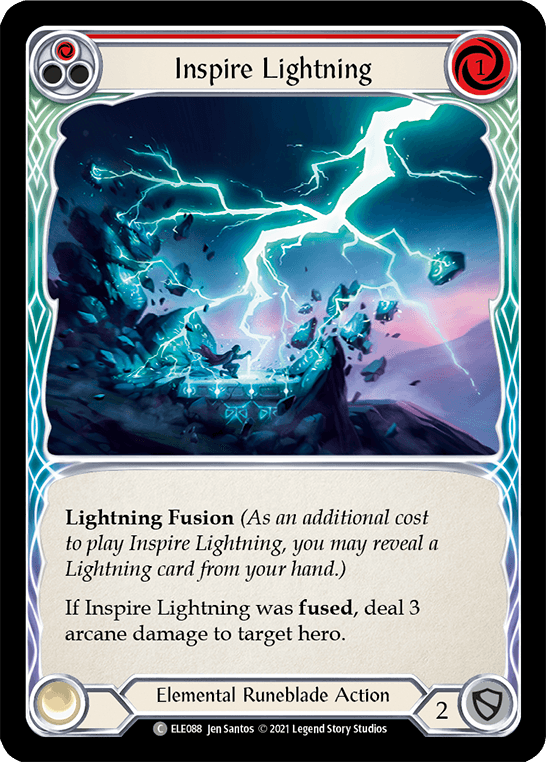 Inspire Lightning (Red) [ELE088] (Tales of Aria) 1st Edition Normal - POKÉ JEUX