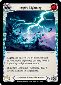 Inspire Lightning (Red) [ELE088] (Tales of Aria) 1st Edition Rainbow Foil - POKÉ JEUX