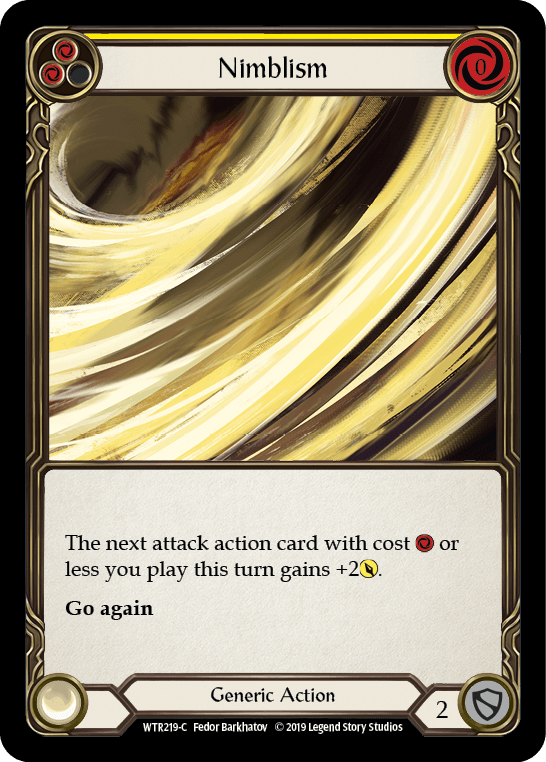 Nimblism (Yellow) [WTR219-C] (Welcome to Rathe) Alpha Print Rainbow Foil - POKÉ JEUX