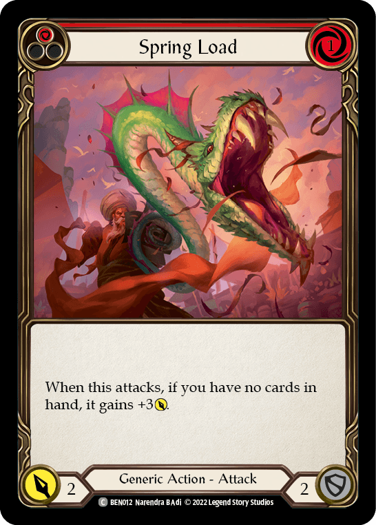 Spring Load (Red) [BEN012] (Outsiders Benji Blitz Deck) - POKÉ JEUX