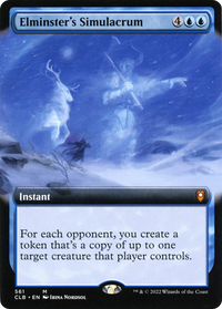 Elminster's Simulacrum (Extended Art) [Commander Legends: Battle for Baldur's Gate]