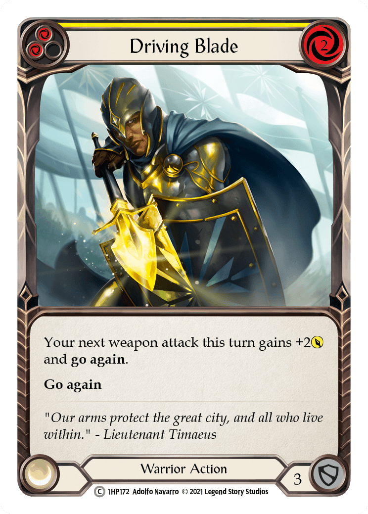 Driving Blade (Yellow) [1HP172] (History Pack 1) - POKÉ JEUX