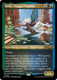 Nadu, Winged Wisdom (MH3-491) - Modern Horizons 3 Foil