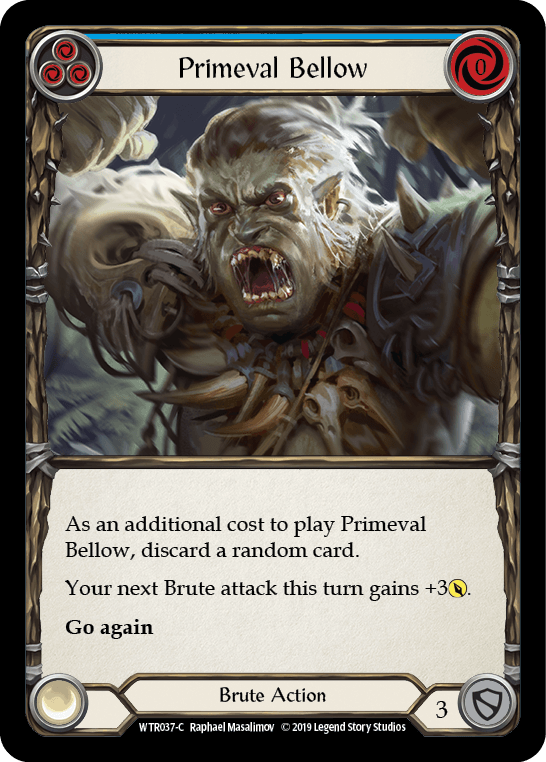 Primeval Bellow (Blue) [WTR037-C] (Welcome to Rathe) Alpha Print Normal - POKÉ JEUX