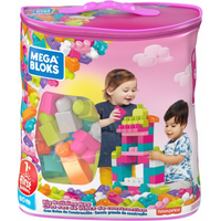 MEGA BLOKS - 80pc - BIG BUILDING BAG - Pastels — LOT × 4 (Special Order)