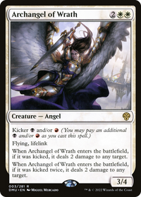Archange de la colère (Pack promotionnel) [Dominaria United Promos] 