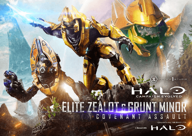 Ultimate Premium Masterline Halo: Campaign Evolved Elite Zealot & Grunt Minor: Covenant Assault (Pre-Order)