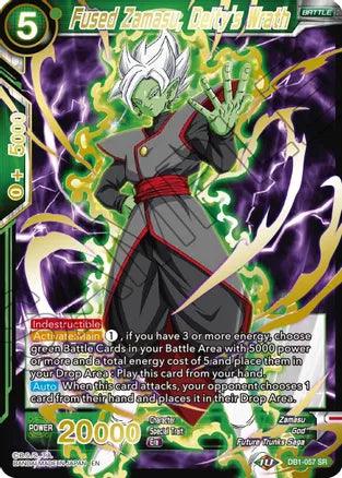 Fused Zamasu, Deity's Wrath (Gold Stamped) (DB1-057) [Mythic Booster] - POKÉ JEUX