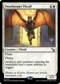 Doorkeeper Thrull (Promo Pack) [Murders at Karlov Manor Promos]