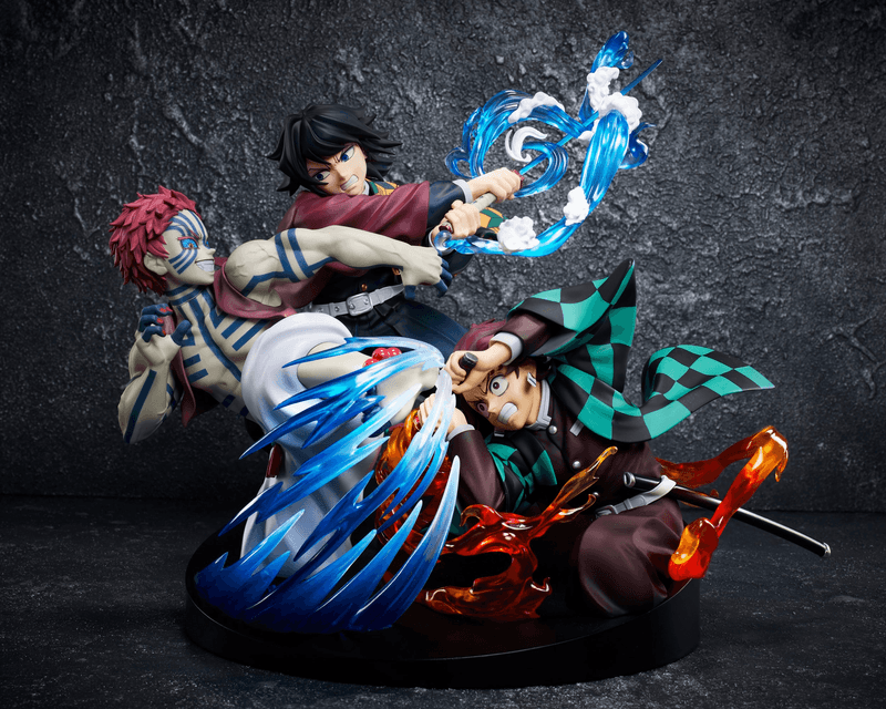 Demon Slayer: Kimetsu no Yaiba Tanjiro Kamado & Giyu Tomioka & Akaza Figure (Pre-Order)
