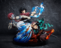 Demon Slayer: Kimetsu no Yaiba Tanjiro Kamado & Giyu Tomioka & Akaza Figure (Pre-Order)
