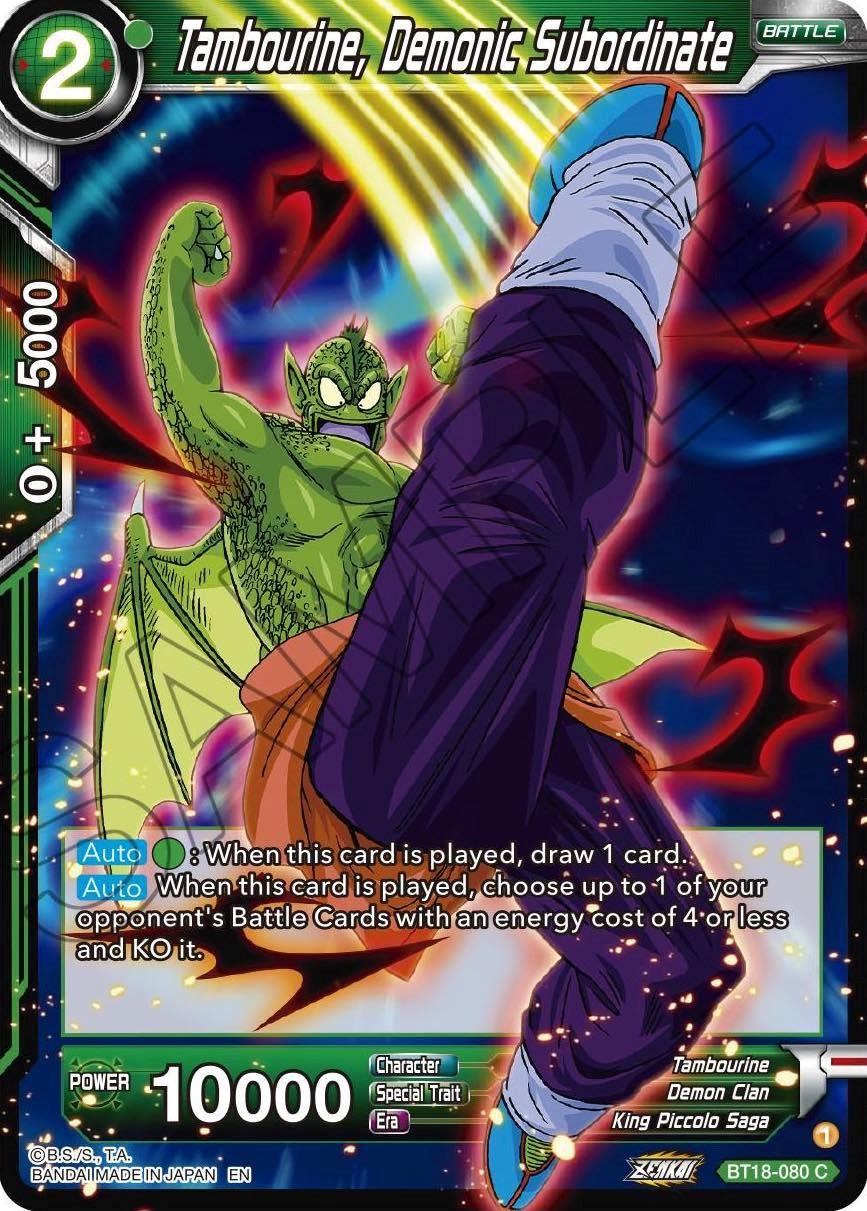 Tambourine, Demonic Subordinate (BT18-080) [Dawn of the Z-Legends] - POKÉ JEUX