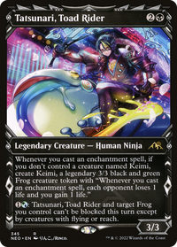 Tatsunari, Toad Rider (Showcase Ninja) [Kamigawa: Neon Dynasty]