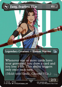 Fang, Fearless l'Cie (Borderless) (Surge Foil) (FIN-526) - FINAL FANTASY (Borderless) Foil