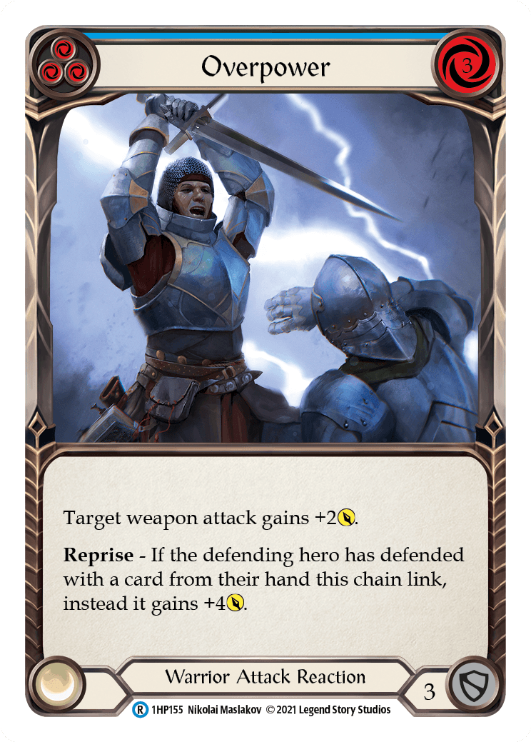 Overpower (Blue) [1HP155] (History Pack 1) - POKÉ JEUX