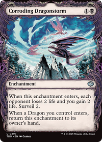 Corroding Dragonstorm (Showcase) (TDM-297) - Tarkir: Dragonstorm