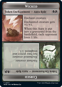 Wicked // Cursed (WOE-017) - Wilds of Eldraine Tokens Foil