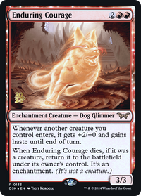 Enduring Courage [Duskmourn: House of Horror Prerelease Promos]