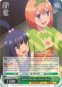 Avec Raiha, Yotsuba Nakano (5HY/W83-E049 C) [Les quintuplés quintessentiels] 