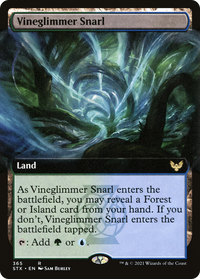 Vineglimmer Snarl (Extended Art) [Strixhaven: School of Mages]