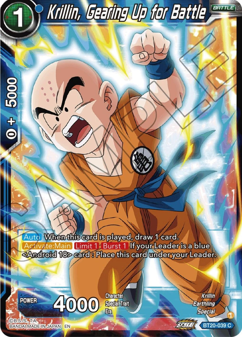 Krillin, Gearing Up for Battle (BT20-039) [Power Absorbed] - POKÉ JEUX
