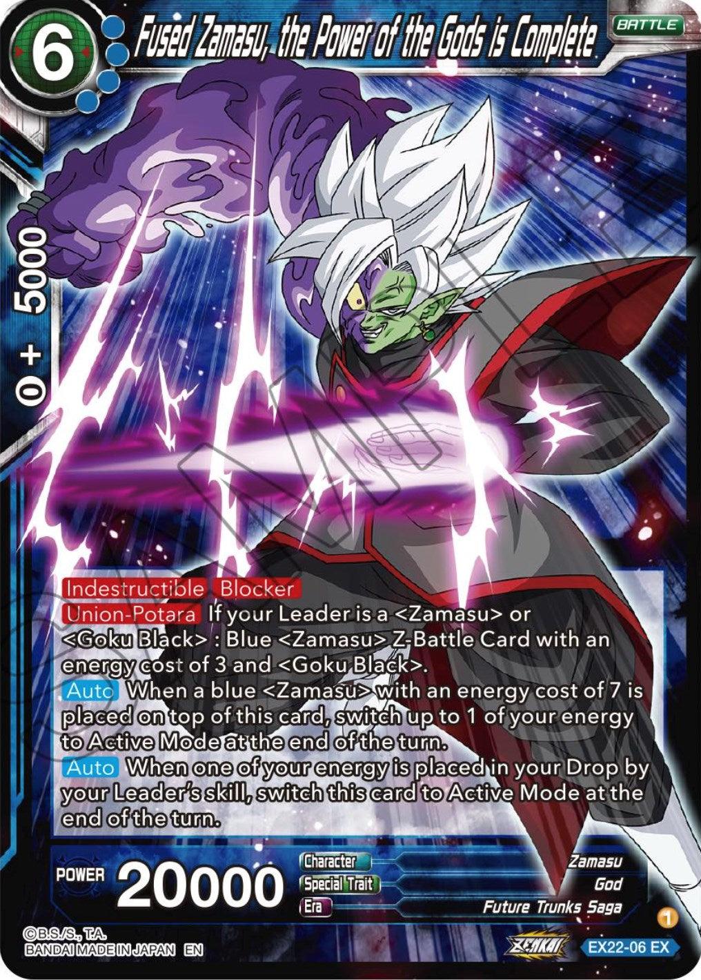 Fused Zamasu, the Power of the Gods is Complete (EX22-06) [Ultimate Deck 2023] - POKÉ JEUX