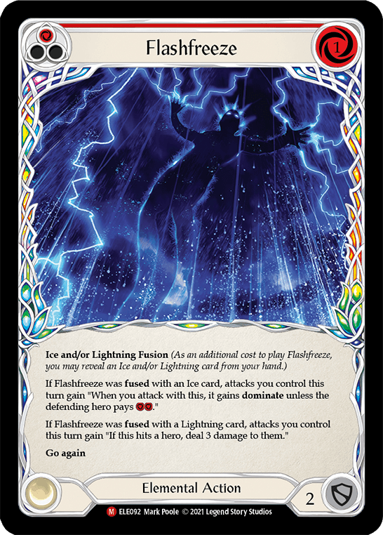 Flashfreeze [ELE092] (Tales of Aria) 1st Edition Rainbow Foil - POKÉ JEUX
