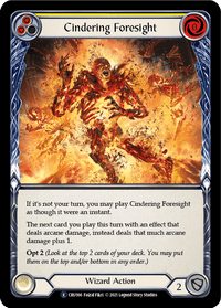 Cindering Foresight (Yellow) [U-CRU166] (Crucible of War Unlimited) Unlimited Rainbow Foil - POKÉ JEUX
