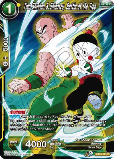Tien Shinhan & Chiaotzu, Battle at the Tree (BT15-101) [Saiyan Showdown] - POKÉ JEUX