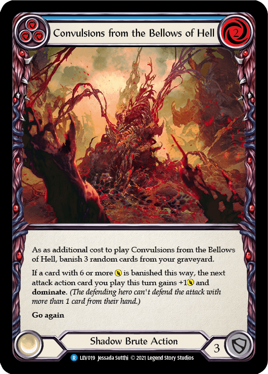 Convulsions from the Bellows of Hell (Blue) [LEV019] (Monarch Levia Blitz Deck) - POKÉ JEUX