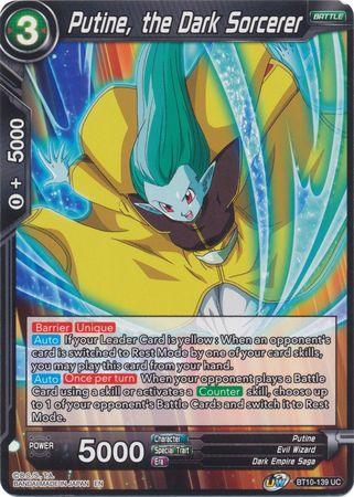 Putine, the Dark Sorcerer (BT10-139) [Rise of the Unison Warrior] - POKÉ JEUX