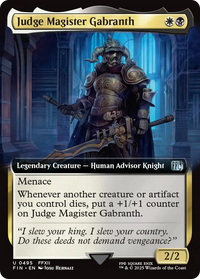 Judge Magister Gabranth (Extended Art) (FIN-495) - FINAL FANTASY Foil