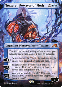 Tezzeret, Betrayer of Flesh (Borderless) [Kamigawa: Neon Dynasty]