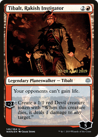 Tibalt, Rakish Instigator [War of the Spark Prerelease Promos]