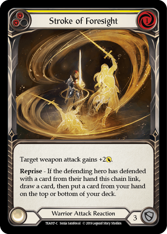 Stroke of Foresight (Yellow) [TEA017-C] (Dorinthea Hero Deck) 1st Edition Normal - POKÉ JEUX