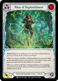 Rites of Replenishment (Blue) [ELE081] (Tales of Aria) 1st Edition Rainbow Foil - POKÉ JEUX