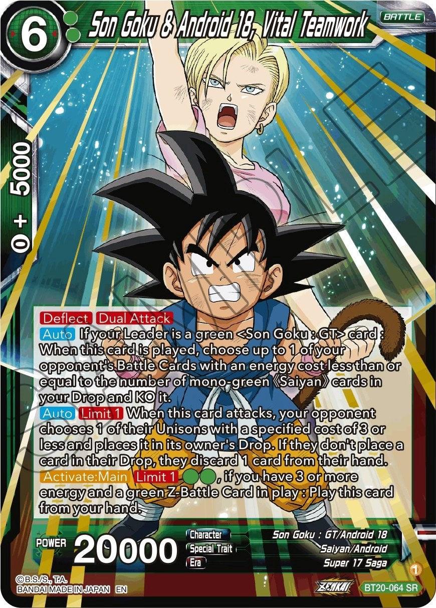 Son Goku & Android 18, Vital Teamwork (BT20-064) [Power Absorbed] - POKÉ JEUX