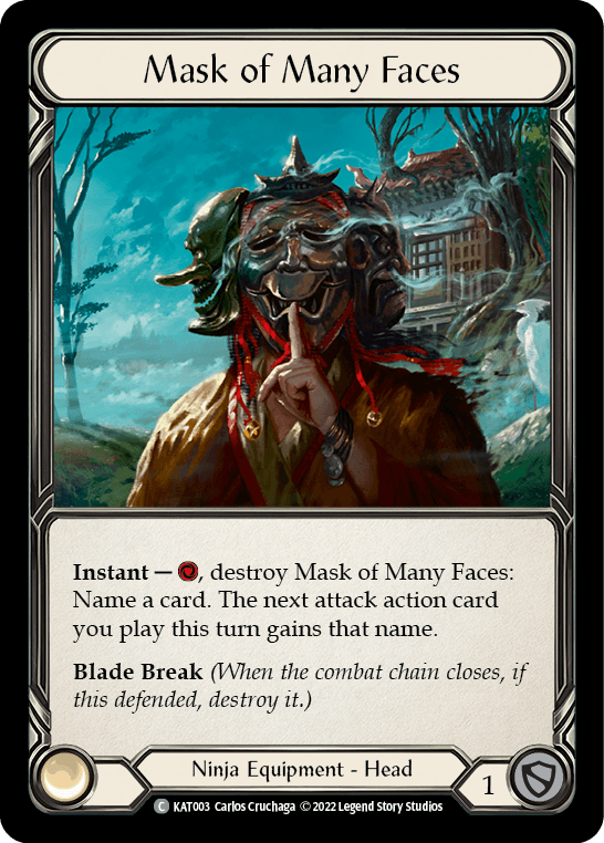 Mask of Many Faces [KAT003] (Outsiders Katsu Blitz Deck) - POKÉ JEUX