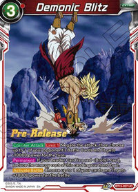 Demonic Blitz (BT15-027) [Saiyan Showdown Prerelease Promos] - POKÉ JEUX