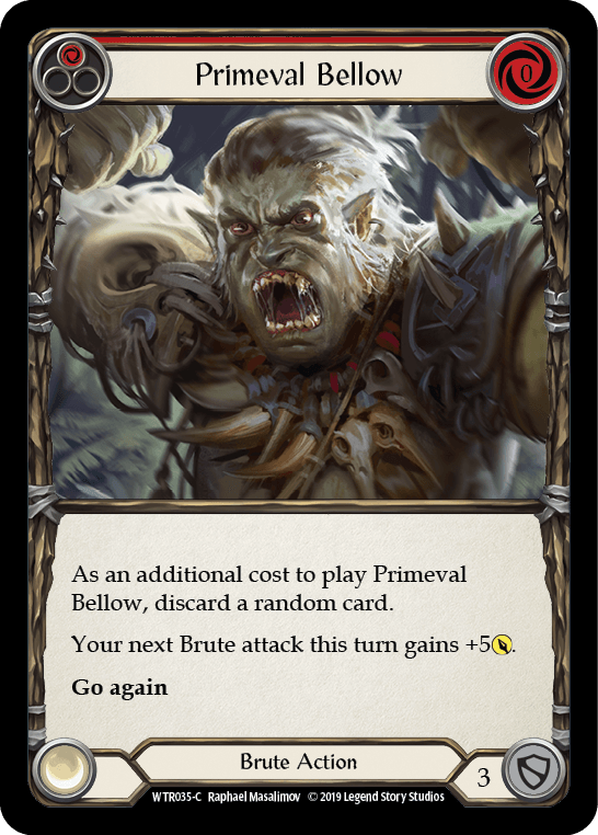 Primeval Bellow (Red) [WTR035-C] (Welcome to Rathe) Alpha Print Normal - POKÉ JEUX