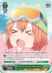 Enseignant du jour, Yotsuba Nakano (5HY/W83-TE69 TD) [Les quintuplés quintessentiels] 