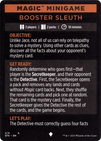 Booster Sleuth // Booster Sleuth (cont'd) (MSTX-002) - Strixhaven: School of Mages Minigames