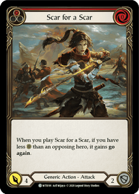 Scar for a Scar (Red) [U-WTR191] (Welcome to Rathe Unlimited) Unlimited Rainbow Foil - POKÉ JEUX
