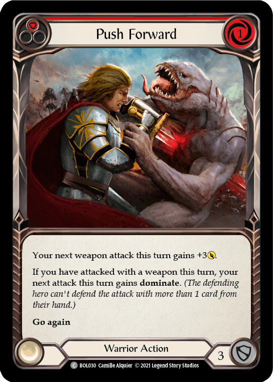 Push Forward (Red) [BOL030] (Monarch Boltyn Blitz Deck) - POKÉ JEUX