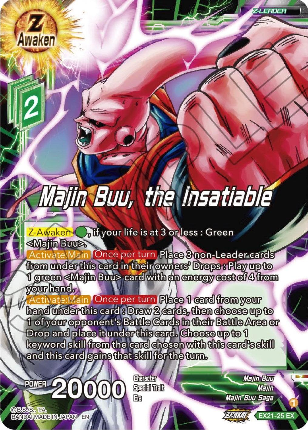 Majin Buu, the Insatiable (EX21-25) [5th Anniversary Set] - POKÉ JEUX