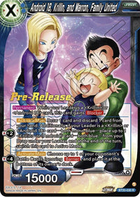 Android 18, Krillin, and Maron, Family United (BT20-030) [Power Absorbed Prerelease Promos] - POKÉ JEUX