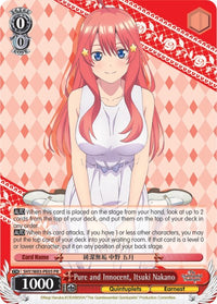 Pur et innocent, Itsuki Nakano (5HY/W83-PE05 PR) [Les quintuplés quintessentiels] 